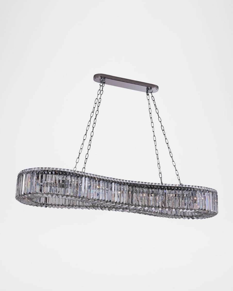 Corda 63" 18-Light Crystal Island Light